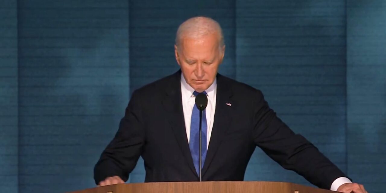 At DNC, Biden Yells His Farewell to the Nation
