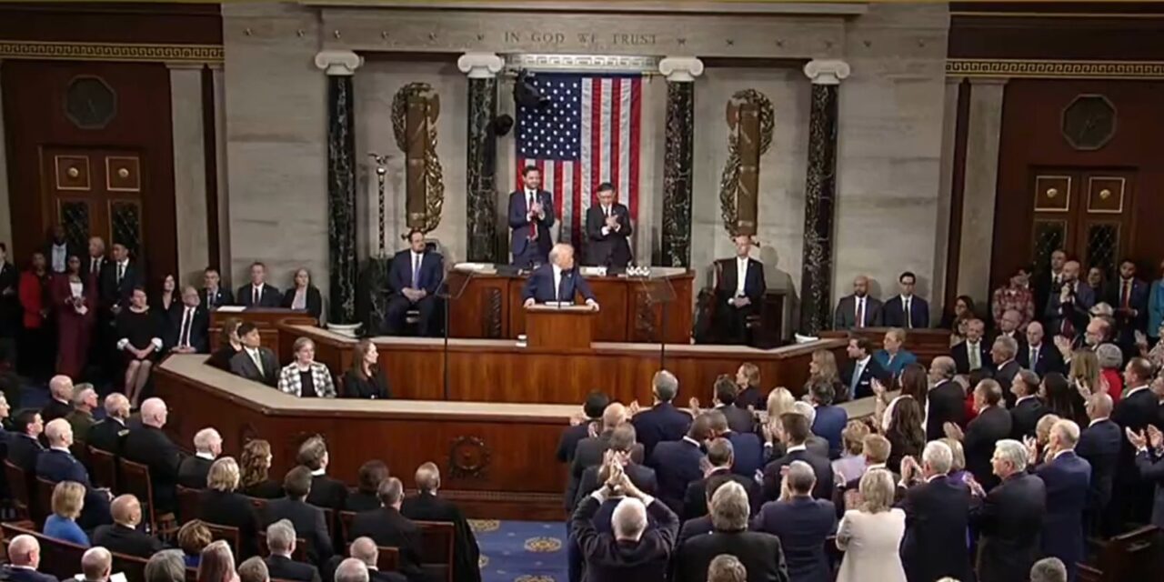 Trump Touts Border Control and Spending Cuts in First Speech to Joint Session
